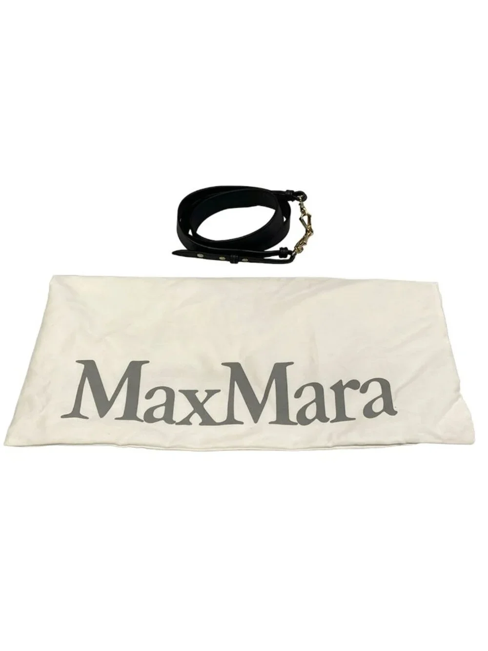Max Mara Tote Bag Extra Small Leather Marine Dark Gray